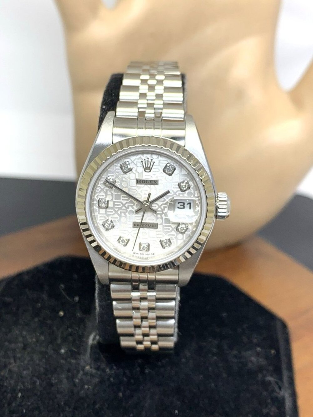 Rolex Datejust Women's Watch 79174 Jubilee Diamond Dial Swiss Automatic 26mm